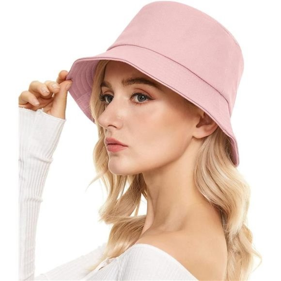 BUCKET Hat for Women Teens Travel Summer G Pink - Picture 4 of 7